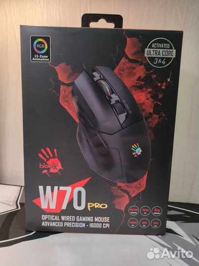 Игровая мышь A4Tech Bloody W70 Pro