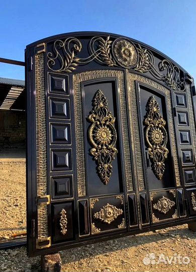 Ворота в Махачкале с отдельной калиткой на заказ