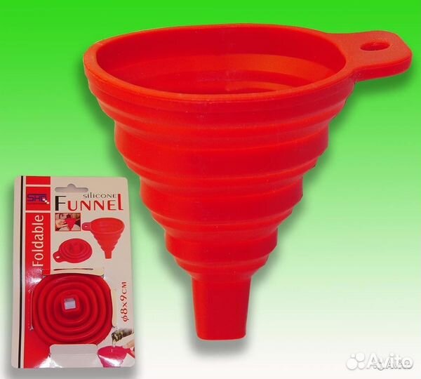 Воронка складная красная
