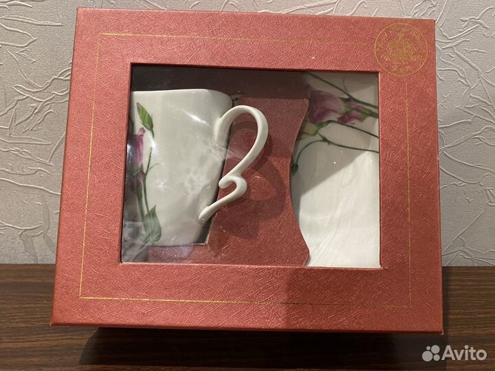 Чашка с блюдцем подарочный набор
