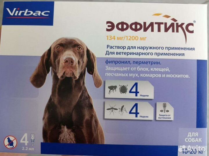 Капли от клещей для собак