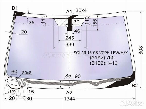 Стекло лобовое lexus IS200D