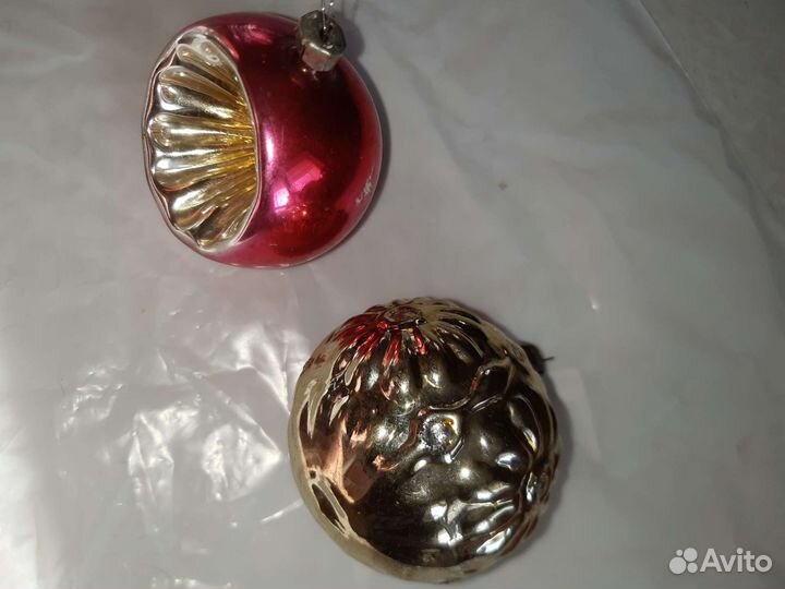 Елочные игрушки СССР прожектор,шары