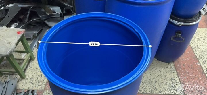 Бочка пластиковая 230л б/у