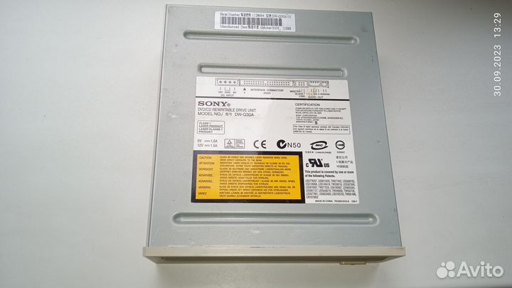 Внутренний dvd rw привод sony