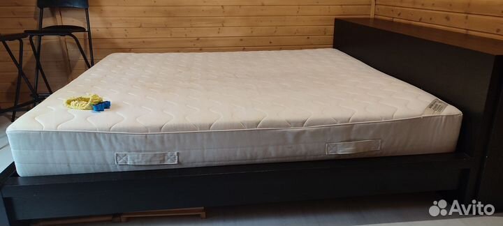 Кровать IKEA malm + матрас hamnvik 180