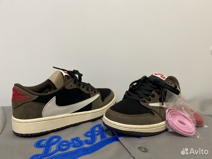 Кроссовки Nike Jordan 1 x Travis Scott Dark Mocha
