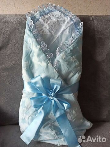 Конверт - одеяло на выписку для мальчика