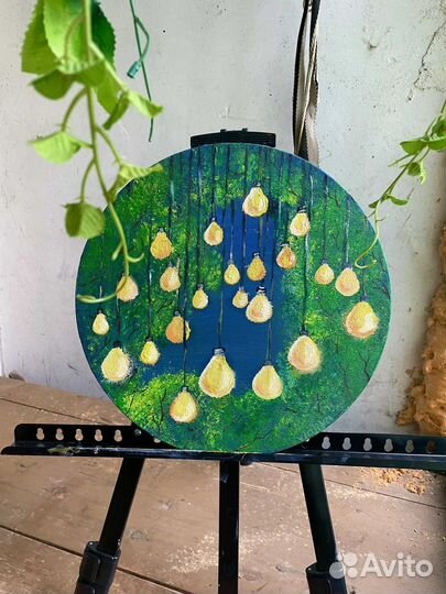 Картина акрил/масло на холсте с подрамником