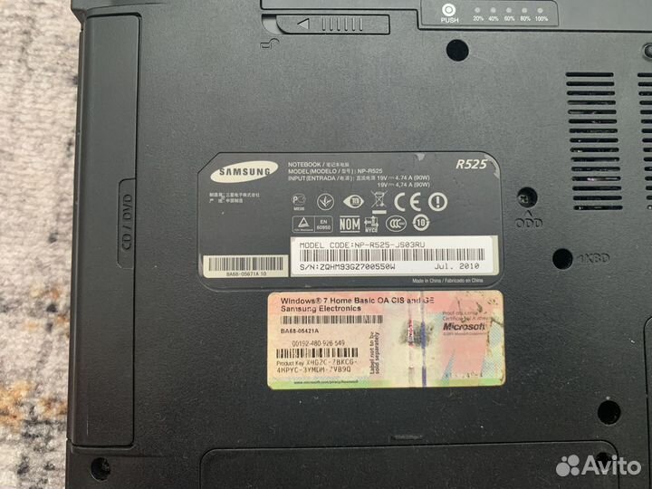 Ноутбук samsung r525