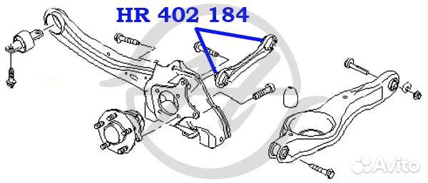 Сайлентблок зад прав / лев ford