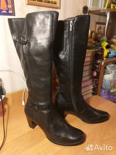 Сапоги кожаные 39 р