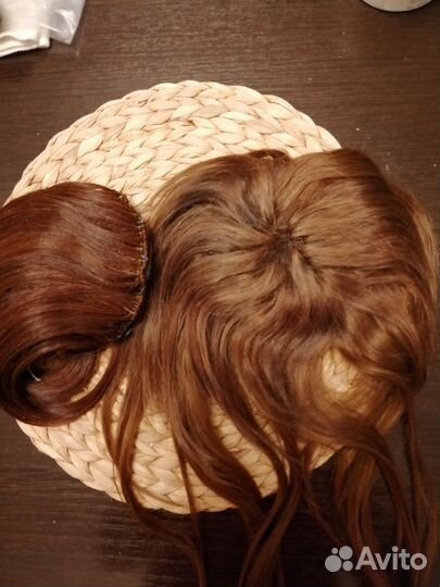Шиньон из натуральных волос