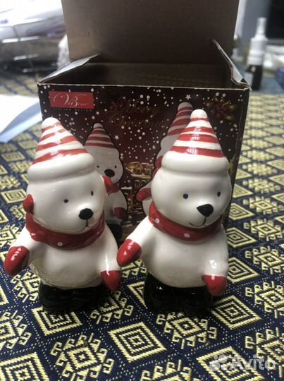 Фигурки, девочки, котята, солонка