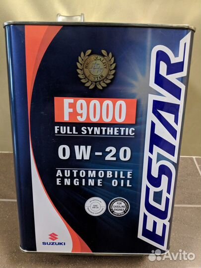 Suzuki ecstar 0W20, 4л