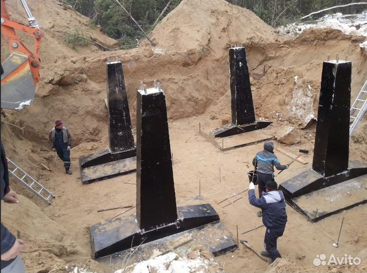 Фундаменты под опоры лэп