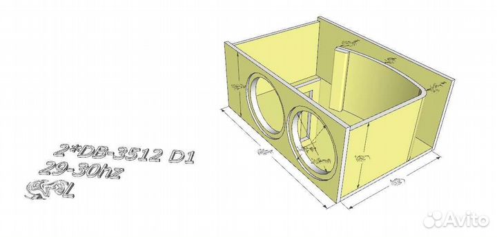 Расчет короба сабвуфера