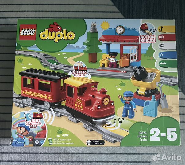 Lego duplo поезд 10874