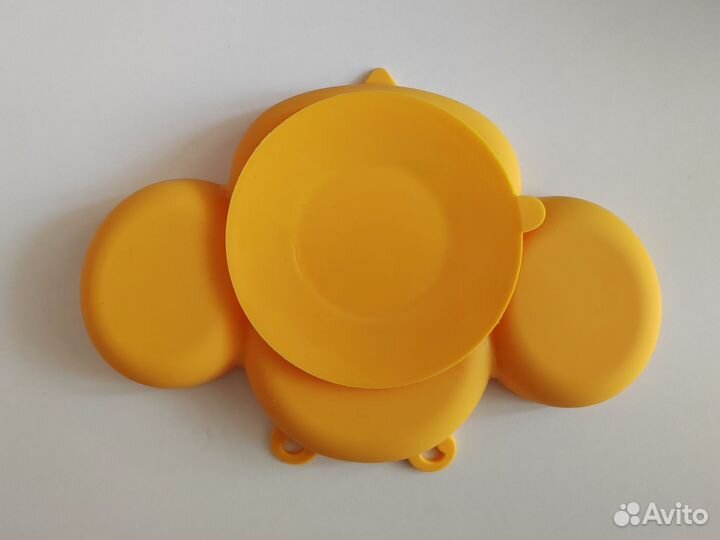 Тарелка на присоске крабик