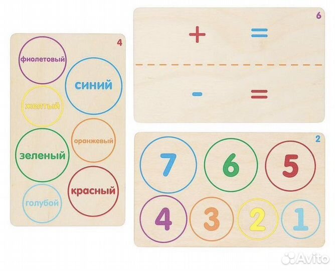 Развивающая игрушка Монтессори - Учим цифры