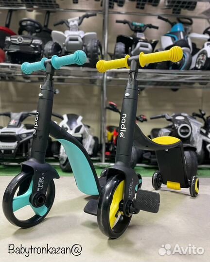 Трехколесный велосипед детский беговел nadle