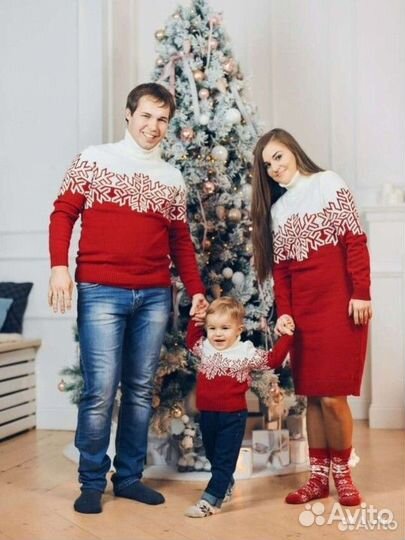 Фэмили лук для новогодней фотосессии