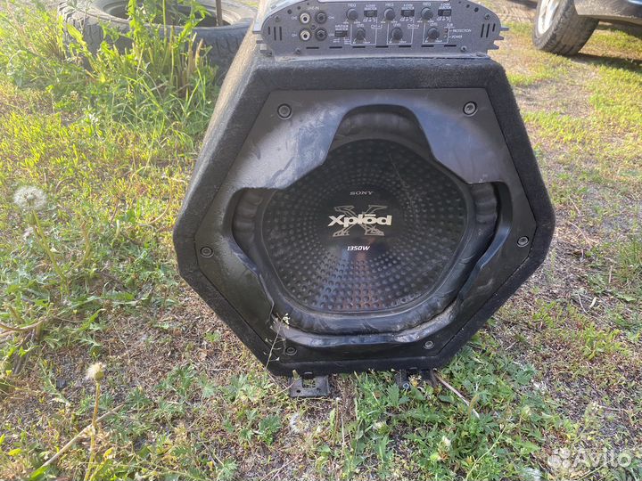 Сабвуфер, усилитель и накопитель комплект