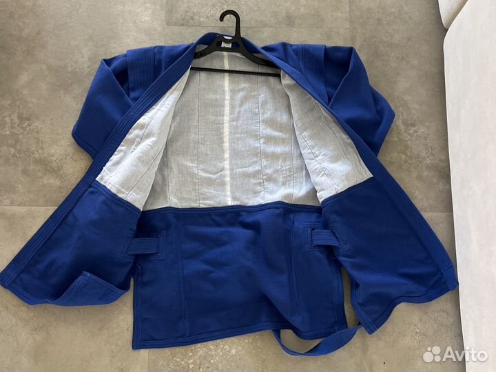 Самбовка кимоно синее рэй спорт