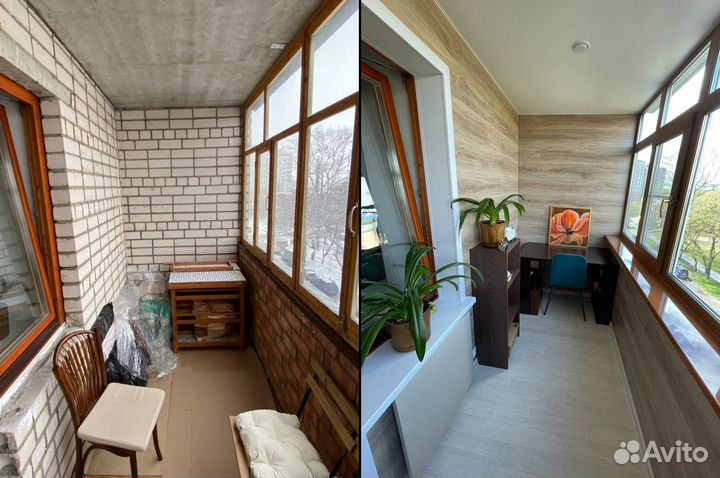 Утепление балкона / остекление балконов под ключ