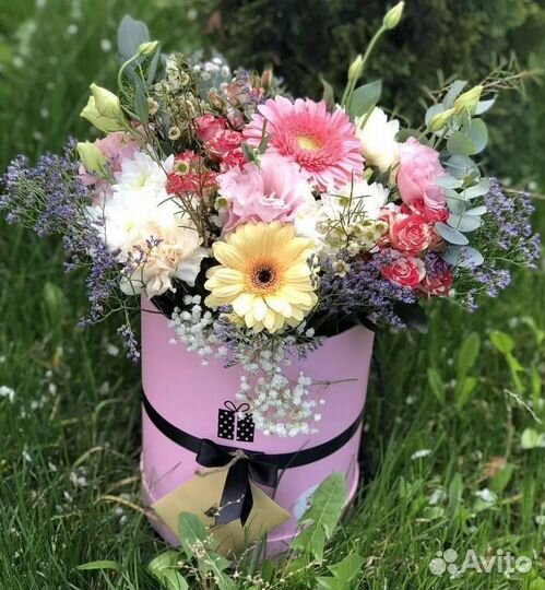 Цветы в коробке, Букеты, доставка