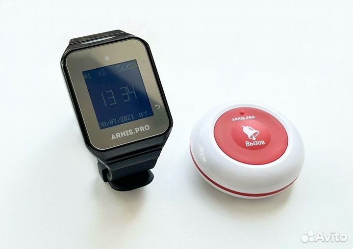 Кнопка вызова персонала, официанта и пейджер часы