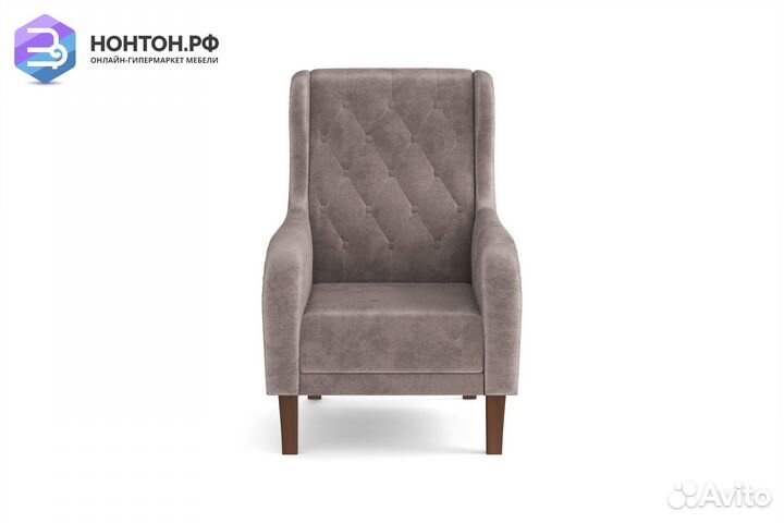 Кресло Амарант серо-коричневое