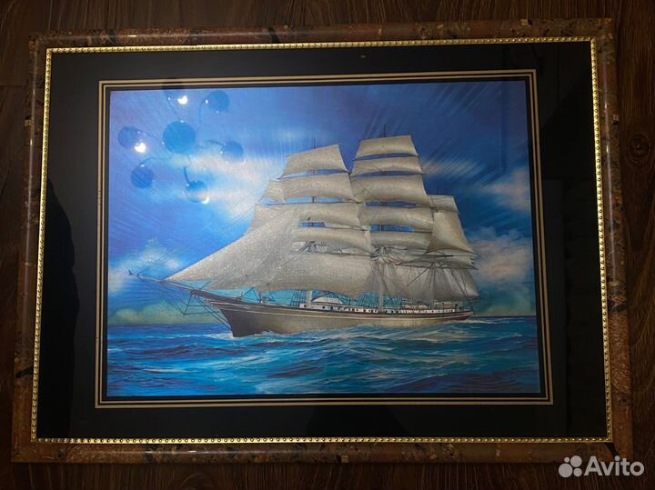 Картина корабль в море