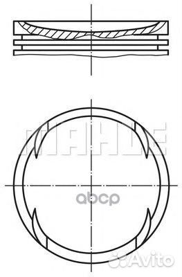 Поршень dm.76.50x1.2x1.5x2.5 STD Цена за 1 шт audi