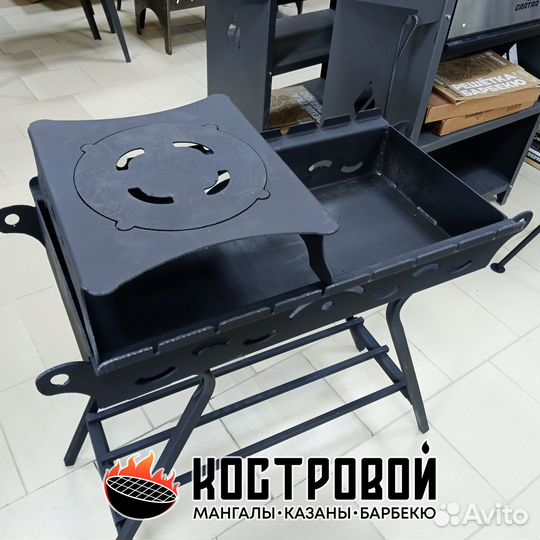 Мангал с варочной панелью (подказанником)