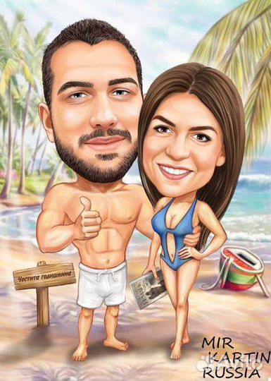 Шарж по фото, картина по фото