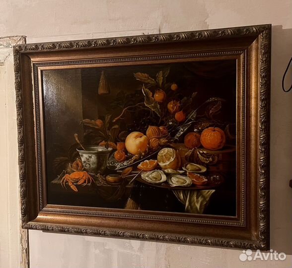 Картина старинная, холст масло
