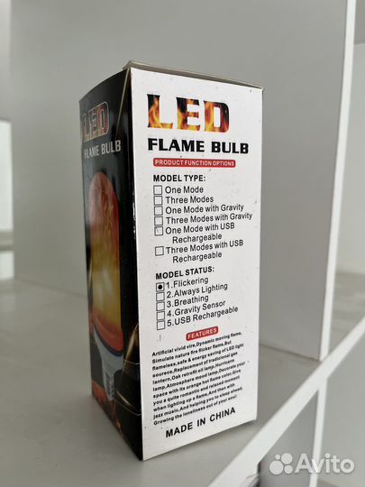 Декоративные лампы LED Flame Bulb E27 (11 шт)