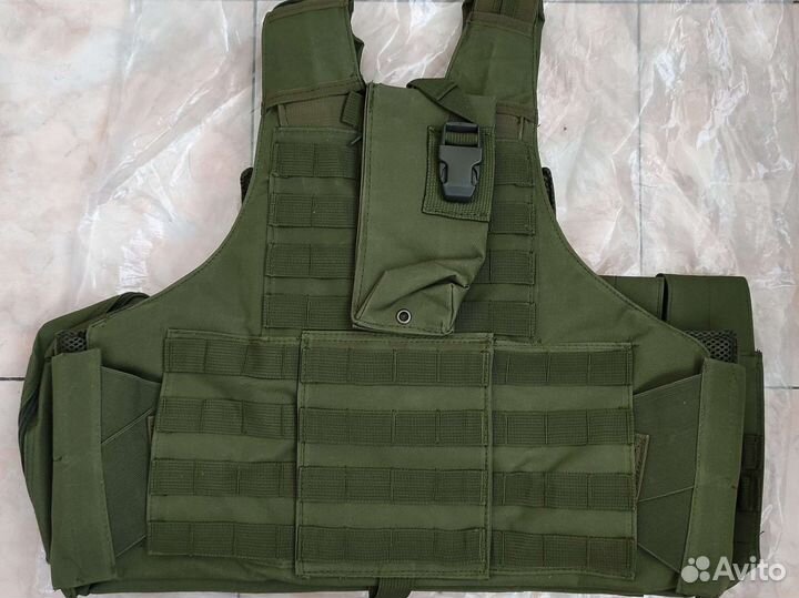 Разгрузочный боевой тактический жилет, олива