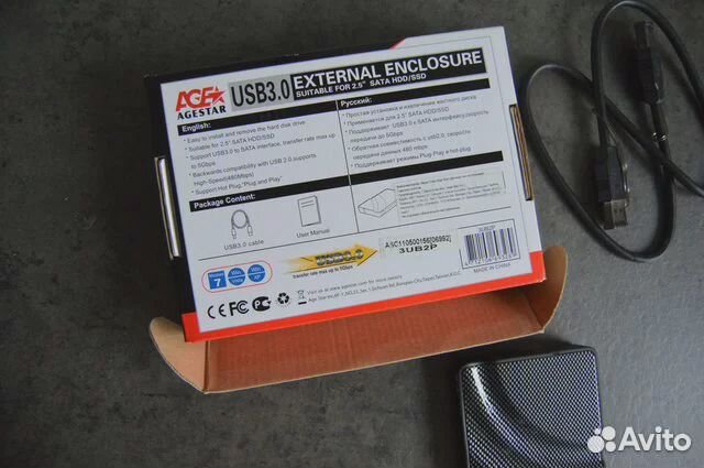 Корпус и кабель для hdd 2.5