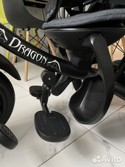 Велосипед коляска с ручкой Bubago Dragon