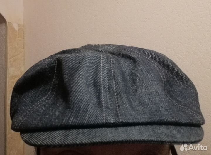 Кепка джинсовая, восьмиклинка