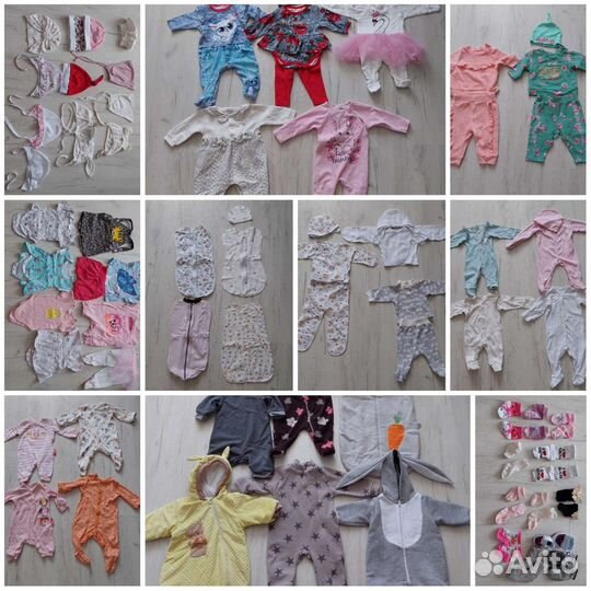 Детские вещи, чепчкики, носочки (52,56,62,68р-р)