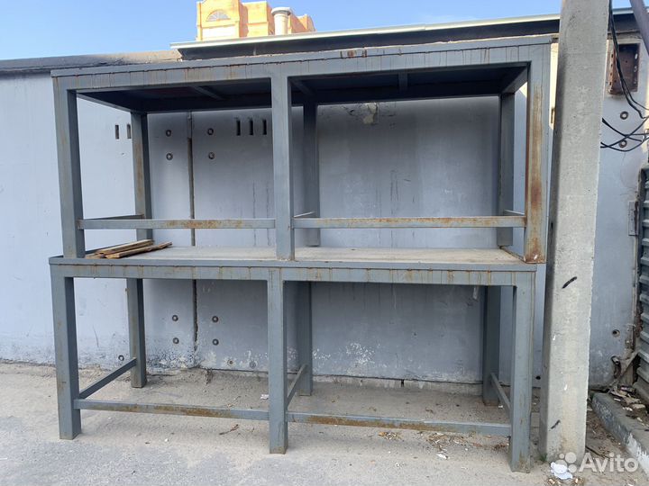 Стол слесарный (верстак, столярный) металлический