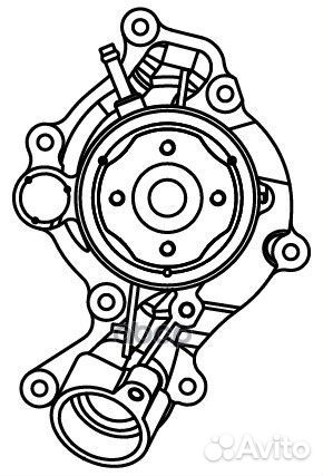 Насос водяной audi Q8 (18) /porsche cayenne (17)