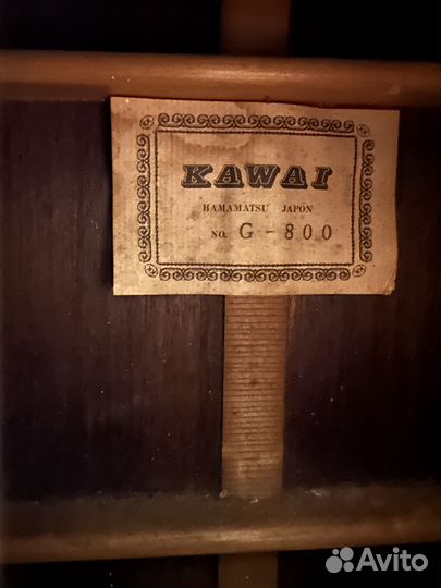 Японская винтажная гитара Kawai G-800