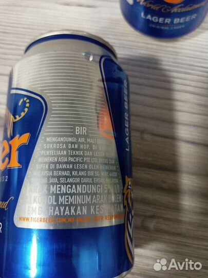 Банки из под пива Малайзия Tiger