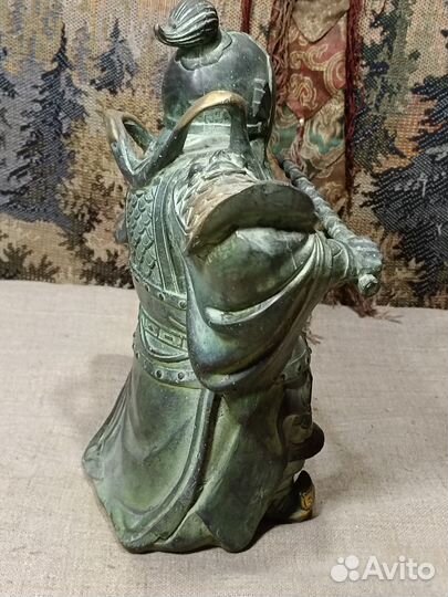 Статуэтка воин богатырь бронза