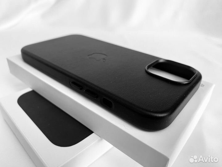 Кожаный чехол iPhone Leather MagSafe 12, 13, 14