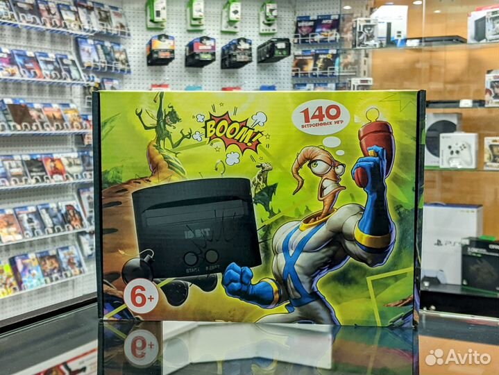 16-bit Super Drive earthworm JIM 140 Игр